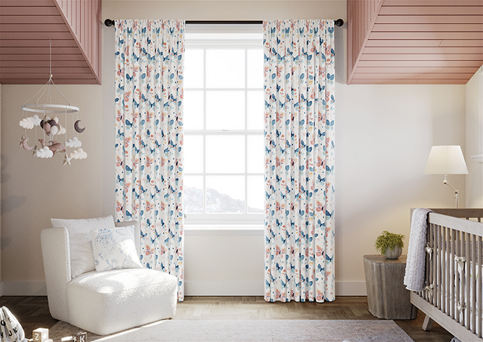 Butterfly Garden, Crystal - Made to Measure Curtains - Image 3